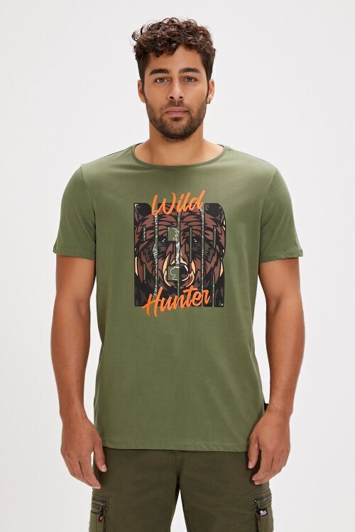Bad Bear HUNT T-SHIRT Haki Erkek Tshirt - Bad Bear