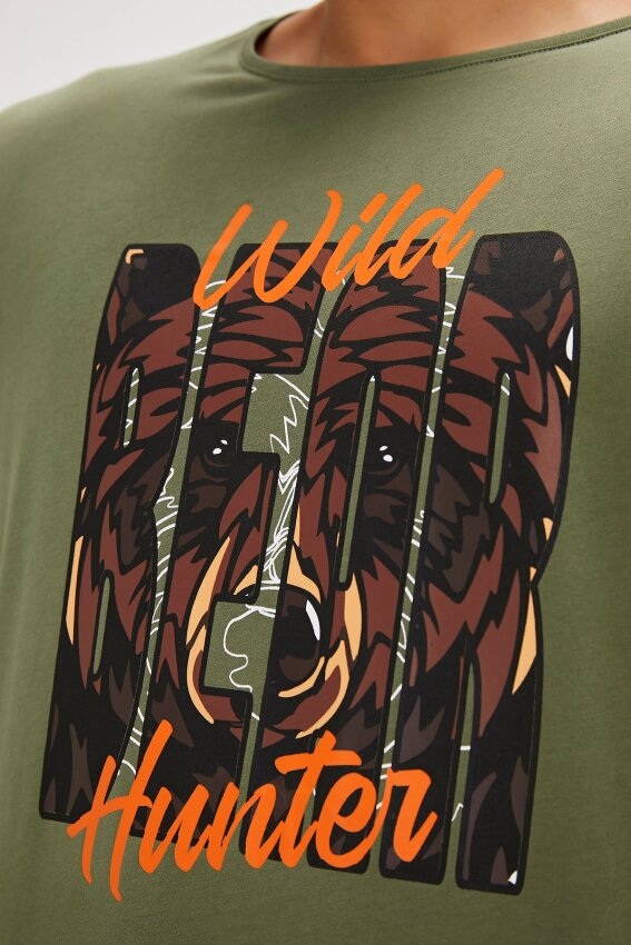 Bad Bear HUNT T-SHIRT Haki Erkek Tshirt - 5