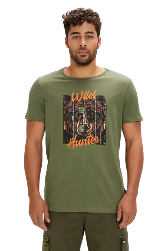 Bad Bear HUNT T-SHIRT Haki Erkek Tshirt - 1