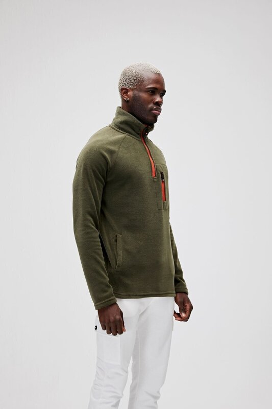 Bad Bear HUSKY HALF-ZIP Haki Erkek Ceket 19.02.21.006-C70 - 3