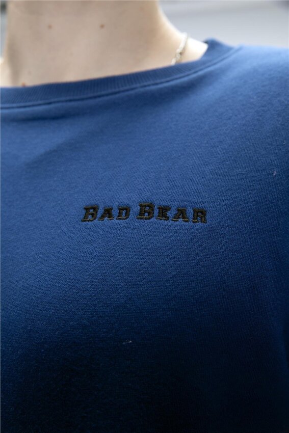 Bad Bear Inner Crewneck Mavi Erkek Sweatshirt - 6