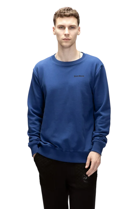 Bad Bear Inner Crewneck Mavi Erkek Sweatshirt - 4