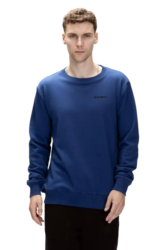 Bad Bear Inner Crewneck Mavi Erkek Sweatshirt - 5
