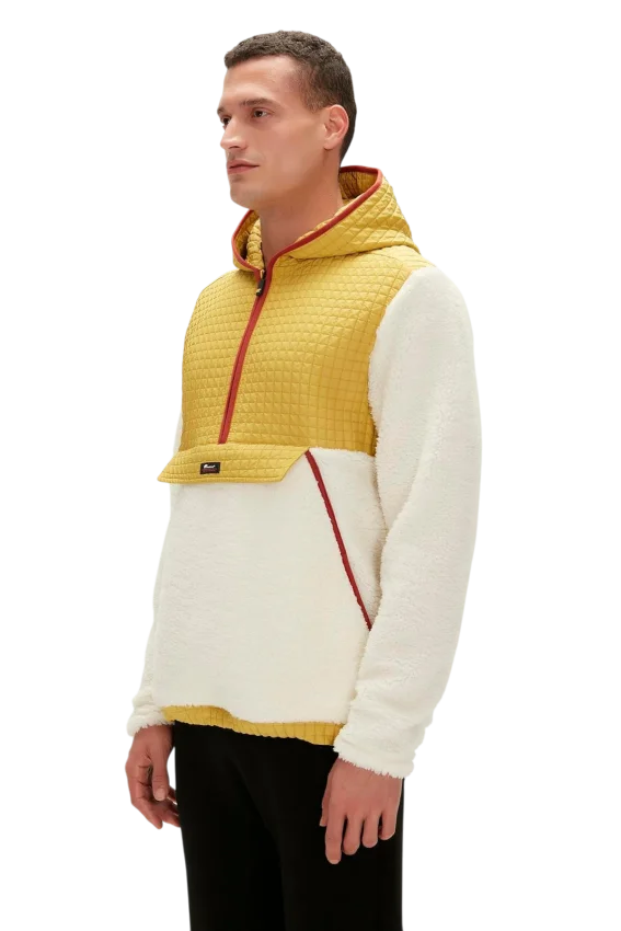 Bad Bear Leonard Half-Zip Plush Beyaz Erkek Sweatshirt - 2