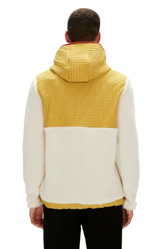 Bad Bear Leonard Half-Zip Plush Beyaz Erkek Sweatshirt - 3