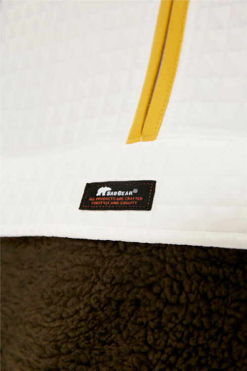 Bad Bear Leonard Half-Zip Plush Haki Erkek Ceket - 4