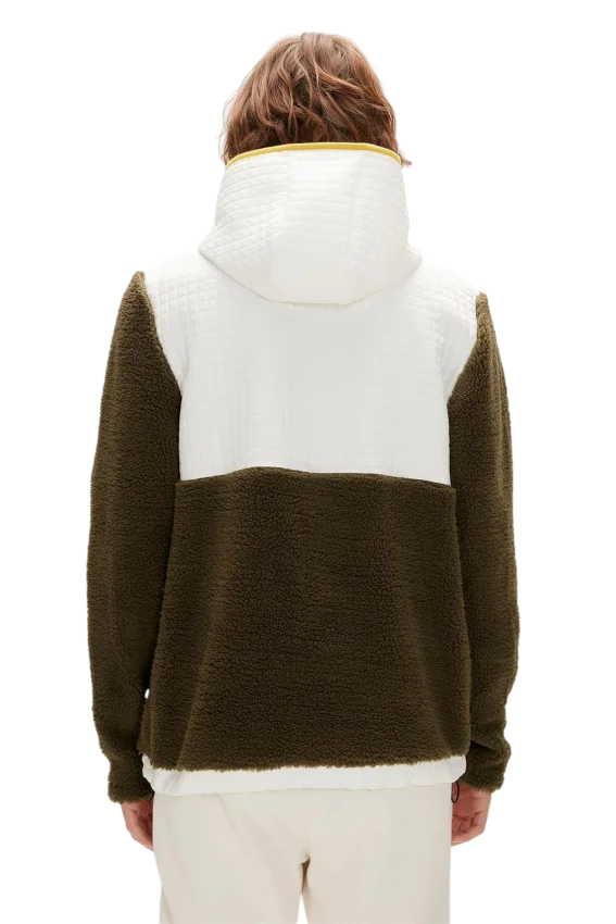 Bad Bear Leonard Half-Zip Plush Haki Erkek Sweatshirt - 2