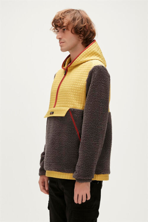 Bad Bear Leonard Half-Zip Plush Siyah Erkek Ceket - 3