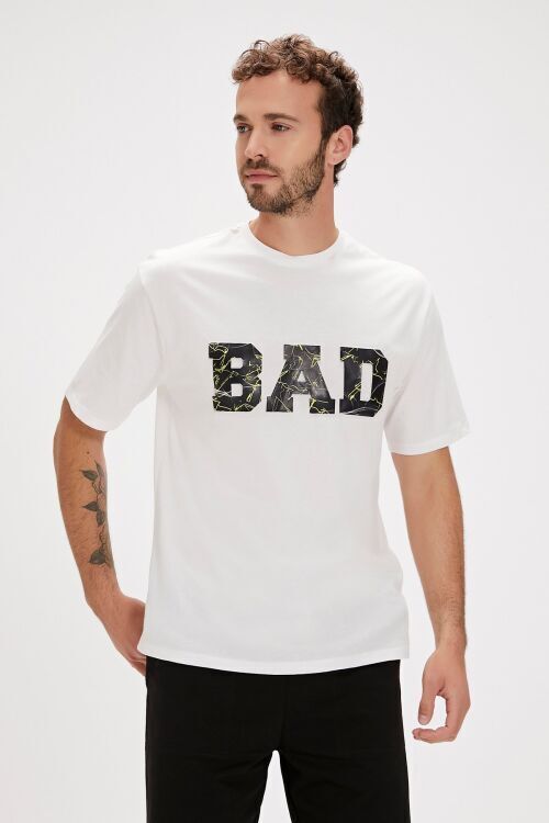 Bad Bear LEVIN T-SHIRT OS BEYAZ Erkek Tshirt - Bad Bear