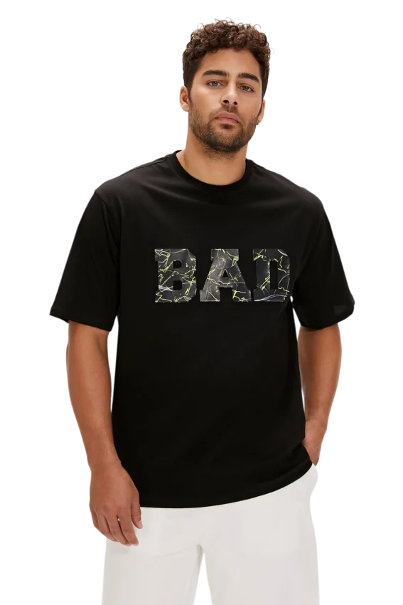 Bad Bear LEVIN T-SHIRT OS SİYAH Erkek Tshirt - 1