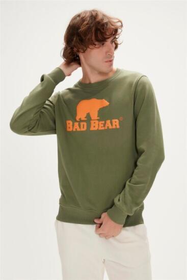 Bad Bear LOGO CREWNECK Haki Erkek Sweatshirt - 3