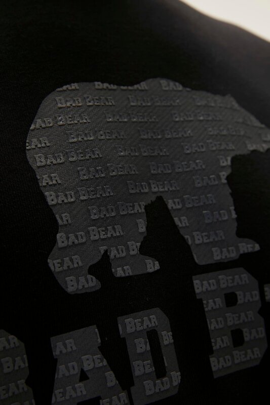 Bad Bear Logo Crewneck Siyah Erkek Sweatshirt - 6