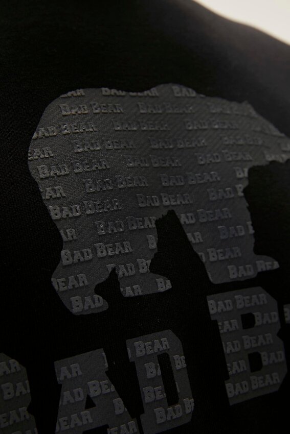 Bad Bear Logo Crewneck Siyah Erkek Sweatshirt - 6