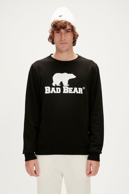 Bad Bear LOGO CREWNECK SİYAH Erkek Sweatshirt - Bad Bear