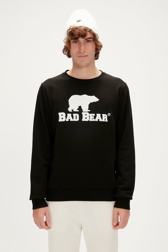 Bad Bear LOGO CREWNECK SİYAH Erkek Sweatshirt - 1