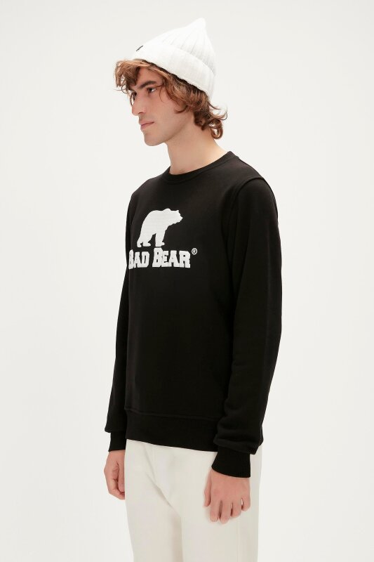Bad Bear LOGO CREWNECK SİYAH Erkek Sweatshirt - 4