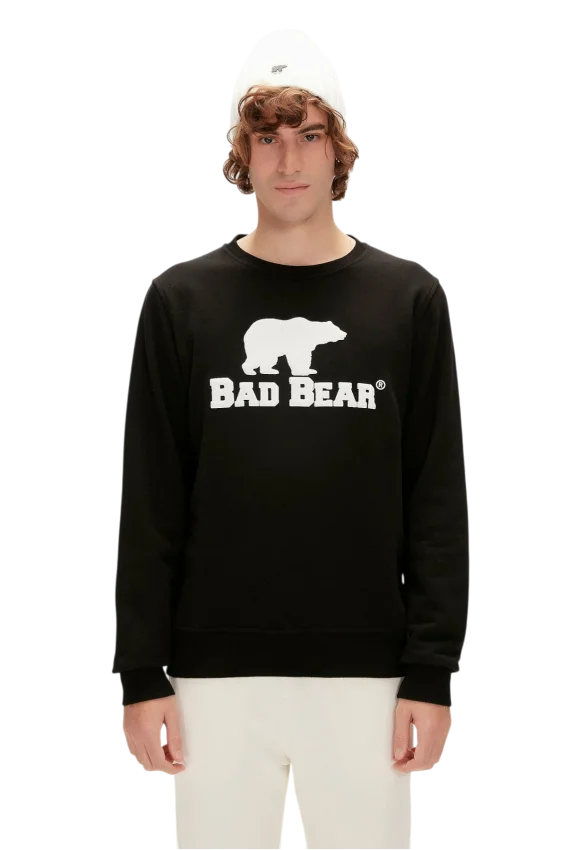 Bad Bear LOGO CREWNECK SİYAH Erkek Sweatshirt - 1