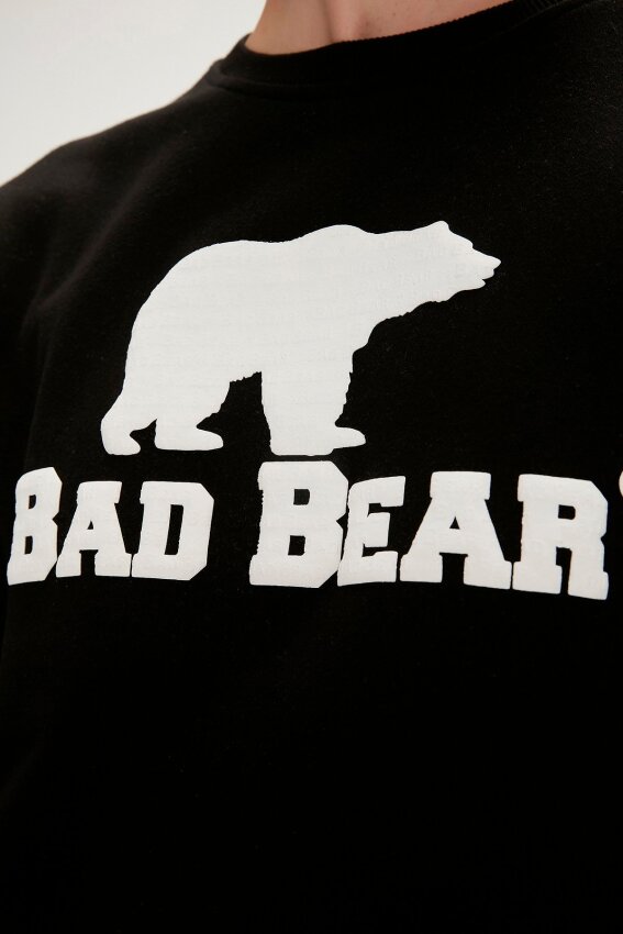 Bad Bear LOGO CREWNECK SİYAH Erkek Sweatshirt - 4