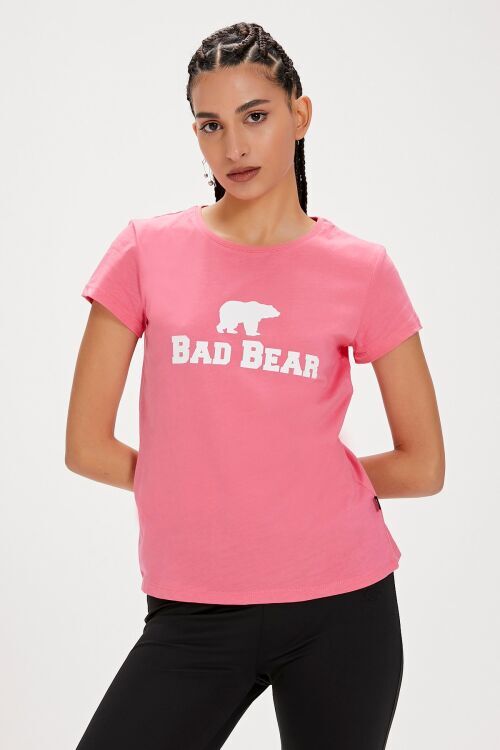 Bad Bear LOGO TEE Pembe Kadın Tshirt - Bad Bear