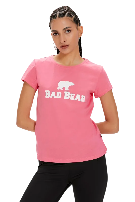 Bad Bear LOGO TEE Pembe Kadın Tshirt - 2