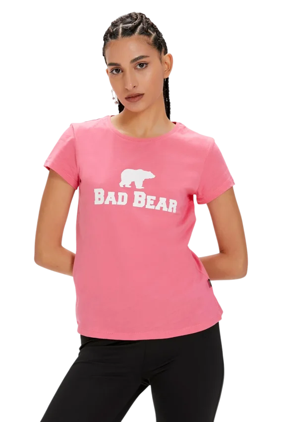 Bad Bear LOGO TEE Pembe Kadın Tshirt - 2