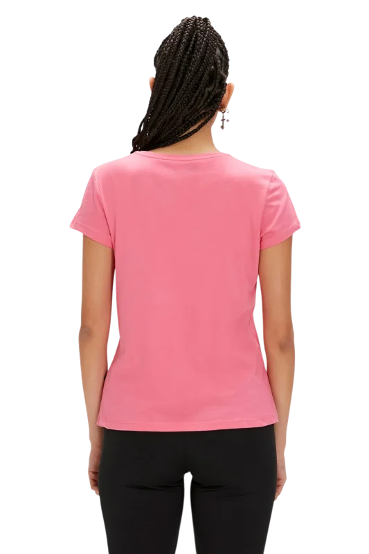 Bad Bear LOGO TEE Pembe Kadın Tshirt - 4