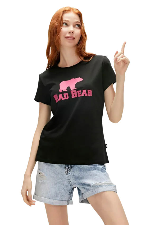 Bad Bear LOGO TEE SİYAH Kadın Tshirt 21.03.07.010-C01 - 1