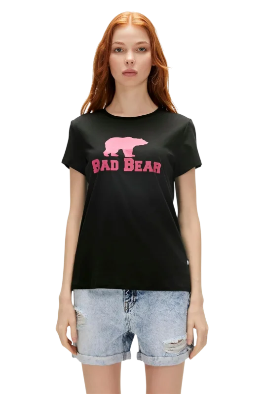 Bad Bear LOGO TEE SİYAH Kadın Tshirt 21.03.07.010-C01 - 2