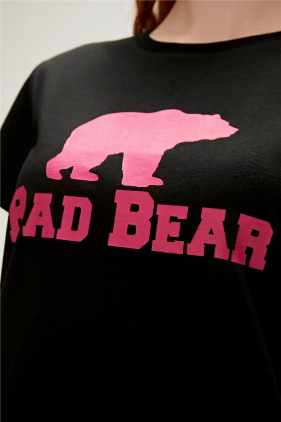 Bad Bear LOGO TEE SİYAH Kadın Tshirt 21.03.07.010-C01 - 6