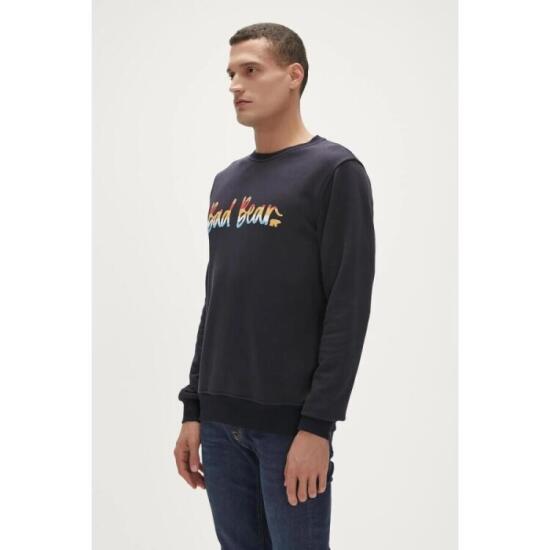 Bad Bear MANUSCRIPT CREWNECK LACİVERT Erkek Sweatshirt - 2