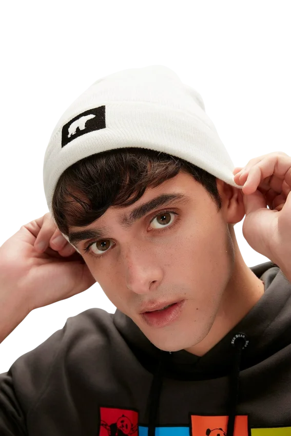 Bad Bear Marque Beanie Beyaz Unisex Bere - 1
