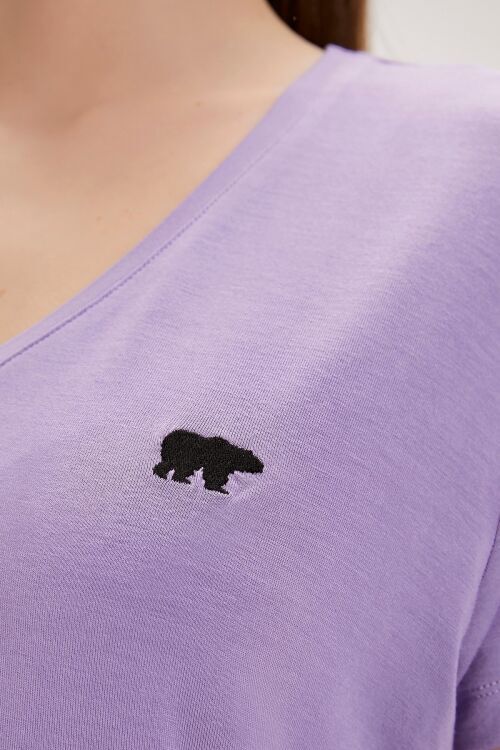 Bad Bear Menas Mor Kadın Tshirt - 2
