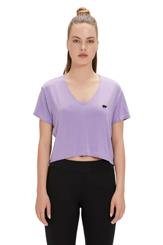 Bad Bear Menas Mor Kadın Tshirt 