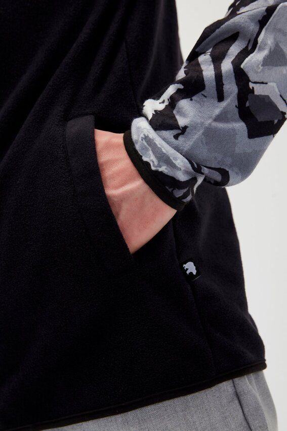 Bad Bear MIRAGE HALF ZIP POLAR SİYAH Erkek Sweatshirt - 4