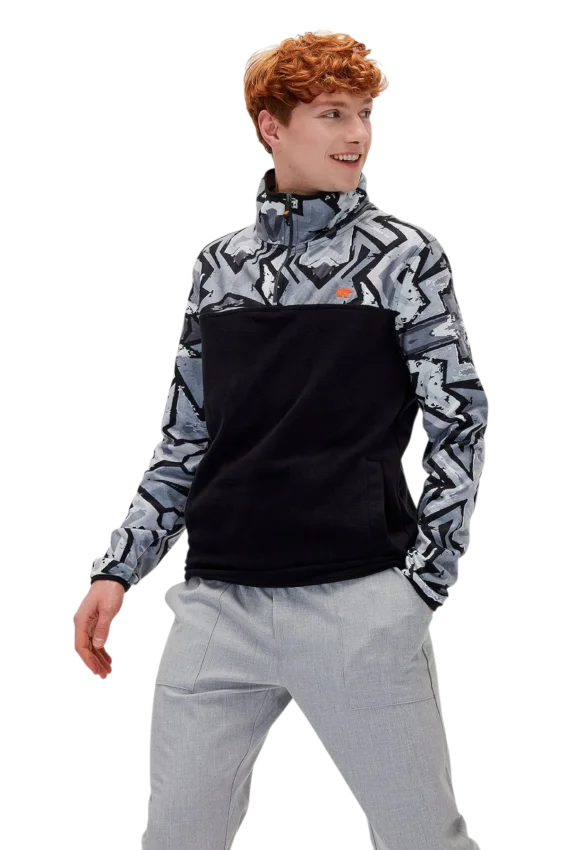Bad Bear MIRAGE HALF ZIP POLAR SİYAH Erkek Sweatshirt - 1