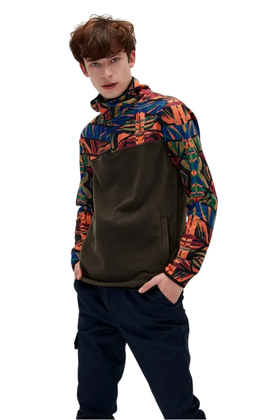 Bad Bear MIRAGE HALF ZIP POLAR Turuncu Erkek Sweatshirt - 3