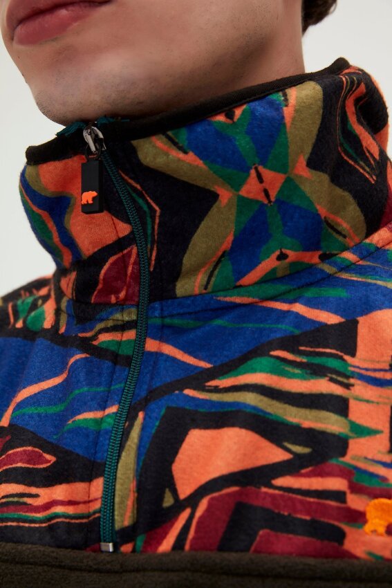 Bad Bear MIRAGE HALF ZIP POLAR Turuncu Erkek Sweatshirt - 5