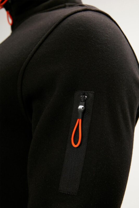 Bad Bear More Bear Full-Zip Lacivert Erkek Sweatshirt - 5