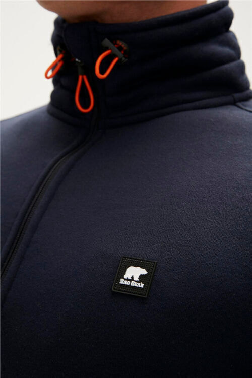 Bad Bear More Bear Full-Zip Lacivert Erkek Ceket - 5
