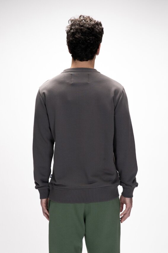 Bad Bear Mountain Crewneck Antrasit Erkek Sweatshirt - 3