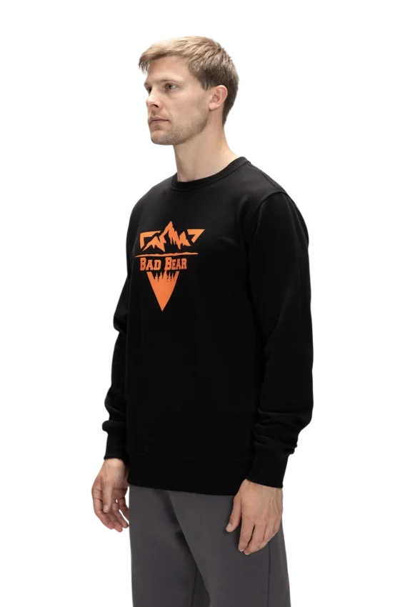 Bad Bear Mountain Crewneck Siyah Erkek Sweatshirt - 2