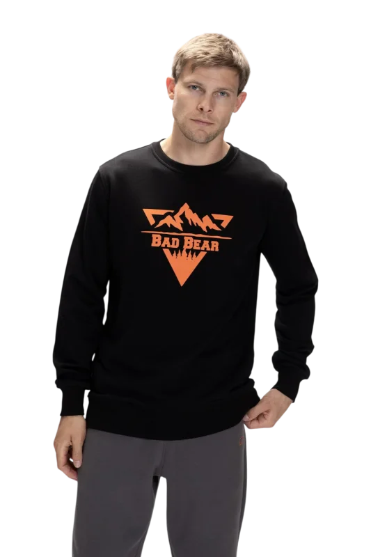 Bad Bear Mountain Crewneck Siyah Erkek Sweatshirt - 3
