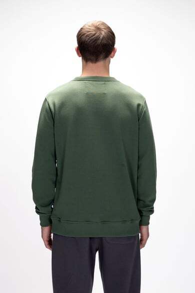 Bad Bear Mountain Crewneck Yeşil Erkek Sweatshirt - 3