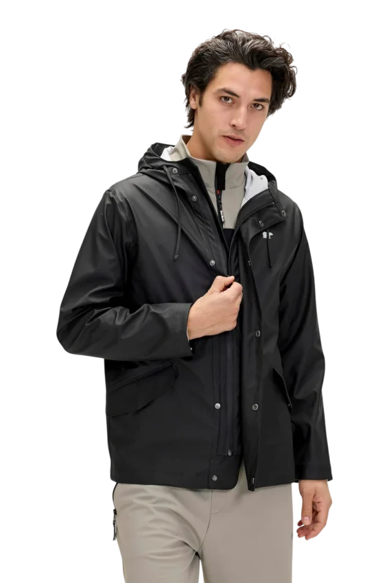 Bad Bear Patrol Raincoat Lacivert Erkek Mont - 5