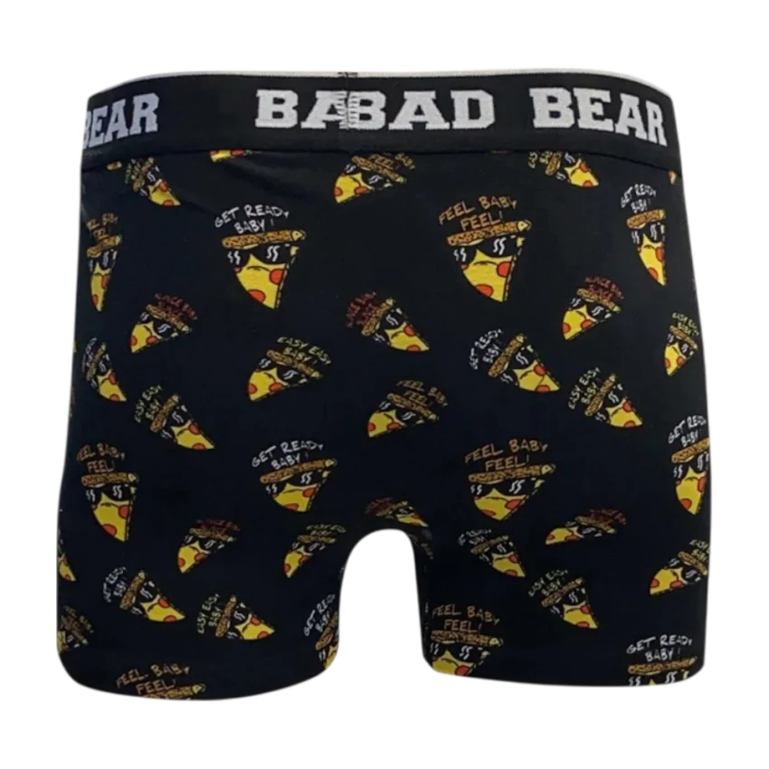Bad Bear PIZZA BOXER SİYAH Erkek Boxer 21.01.03.008-C01 - 2