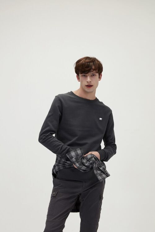 Bad Bear PRESAGE CREWNECK Antrasit Erkek Sweatshirt 20.02.12.012-C02 - 1
