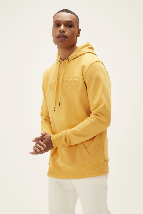 Bad Bear PUCKER BEAR HOODIE SARI Erkek Sweatshirt - Bad Bear (1)