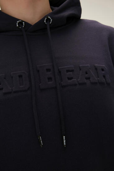 Bad Bear PUCKER BEAR HOODIE SİYAH Erkek Sweatshirt - 3
