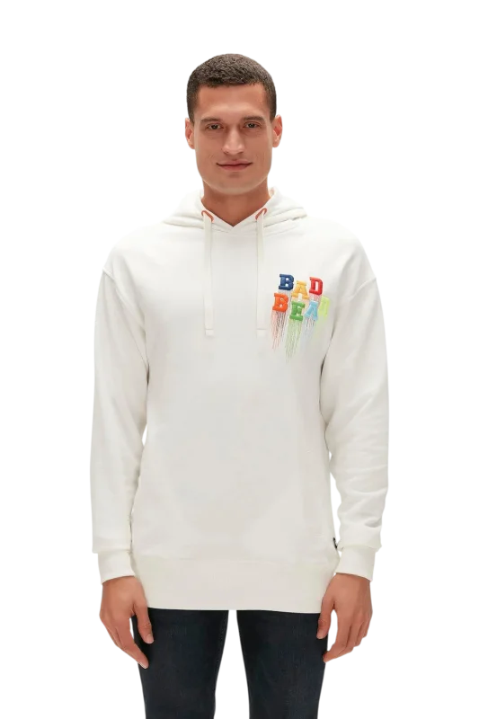 Bad Bear Rainbow Hoodie Beyaz Erkek Sweatshirt 