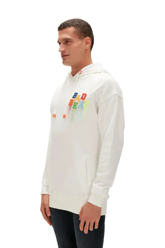 Bad Bear Rainbow Hoodie Beyaz Erkek Sweatshirt - Bad Bear (1)